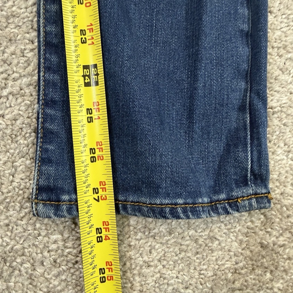 7 For All Mankind Slimmy Jeans Blue Womens 14 Stretch Slim Fit Premium Denim - Picture 6 of 8
